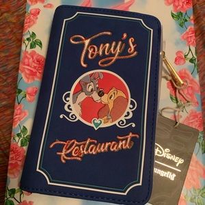 BNWT Loungefly Lady and the Tramp wallet.